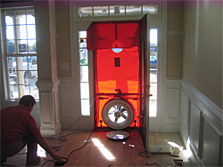 House tested for tight construction